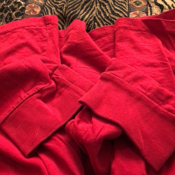 POLO by RALPH LAUREN XL Red long sleeve tee crew neck oversized  like new - Picture 6 of 8